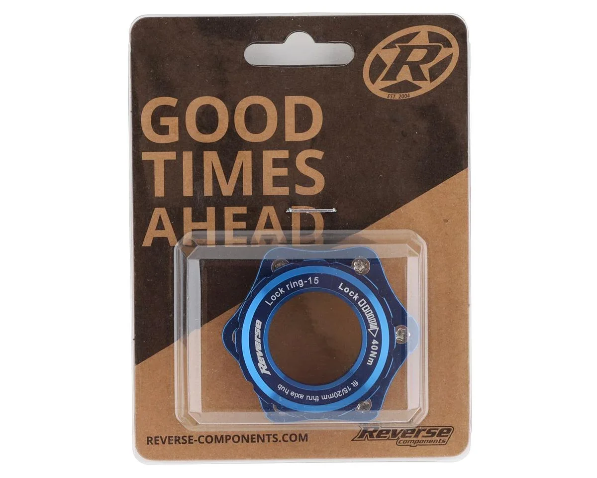 Reverse Components Centerlock to 6-Bolt Rotor Adapter (Blue) - view 2